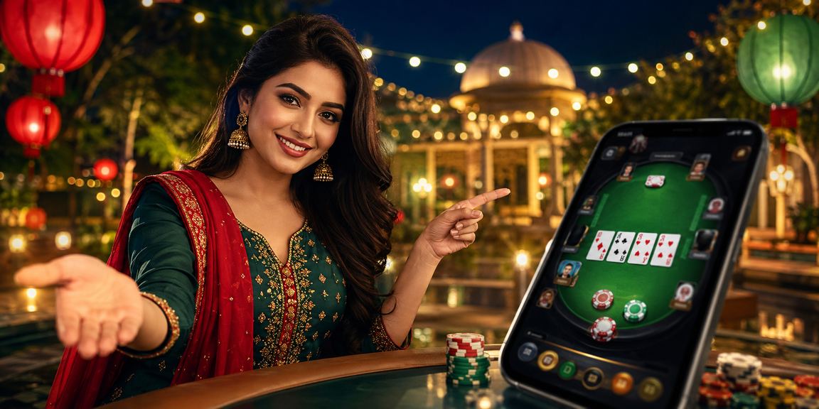 গাজীপুরে ঈদ উৎসবে পোকার গেম উপভোগ করছেন একজন সদস্য